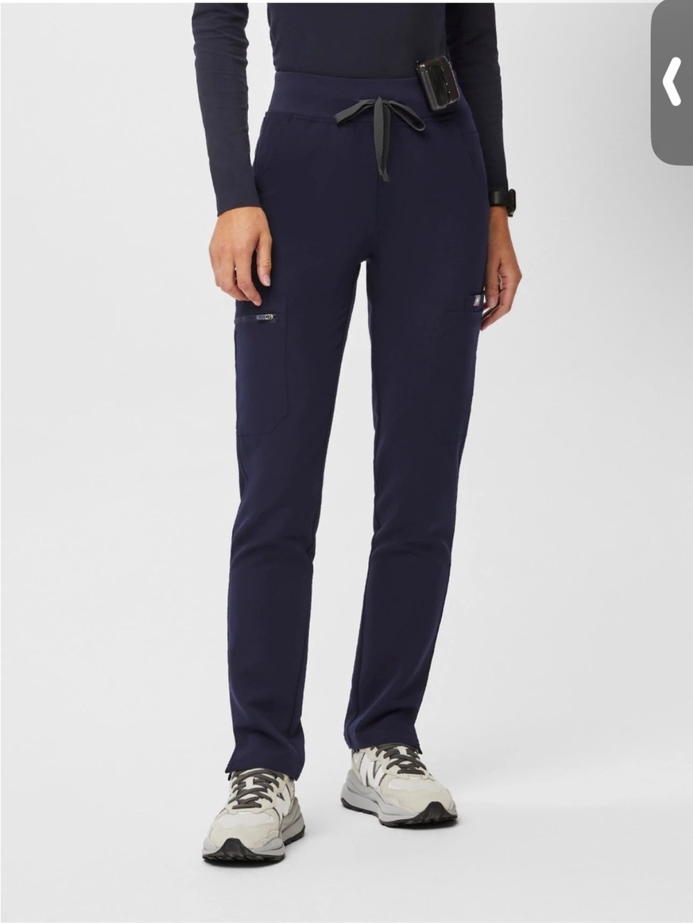 FIGS Yola High-Rise Scrub Pants size Large Navy #2459